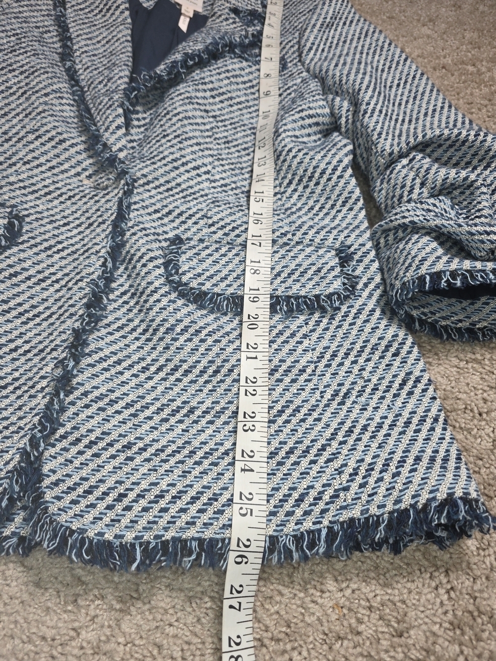 Cinq à Sept Noemie Khloe Bouncle Blazer In Navy Multi Sz 0 - Picture 12 of 13